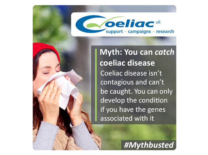 Myth: you can catch coeliac disease