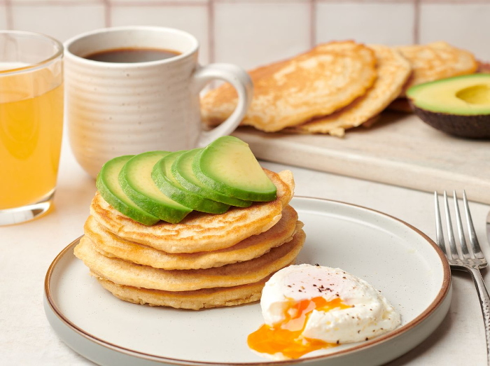 Millet Pancakes with Avocado and Eggs - Coeliac UK