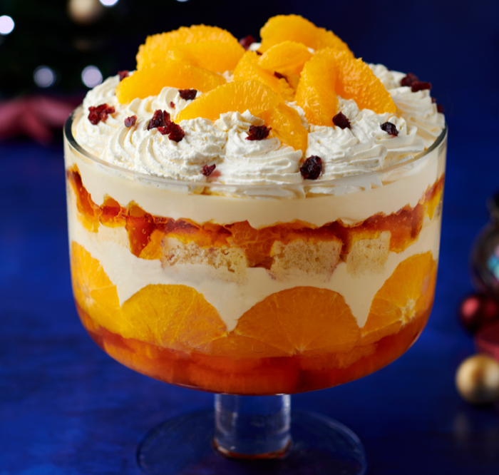 Christmas trifle with Cointreau, Orange and Cranberry - Coeliac UK
