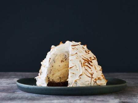 Chocolate and Peanut Butter Baked Alaska