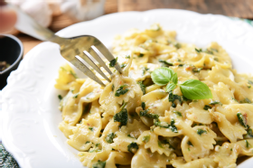 Courgette and feta pasta