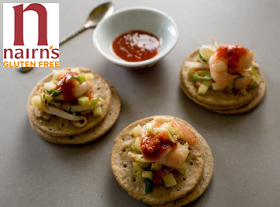 Asian Spiced Prawns Topped with Kimchi