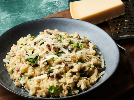 Bacon and Mushroom Risotto