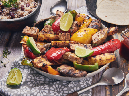 Caribbean BBQ Jackfruit with Vegetables