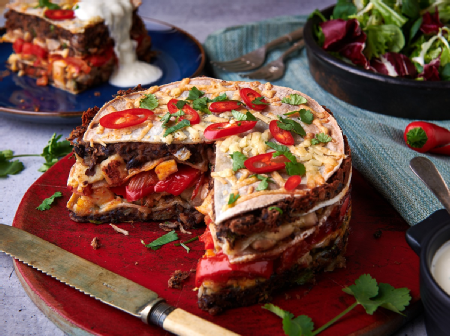 Chicken and Bean Stack