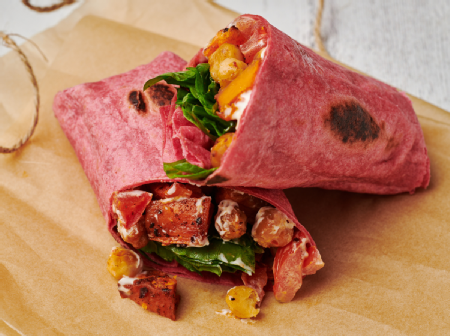 Chickpea and Sweet Potato Wrap