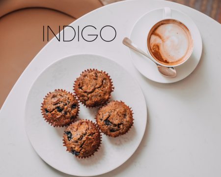 Banana Chia Breakfast Muffins with Blueberries & Pecans 