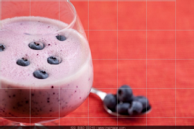 Banana and blueberry smoothie