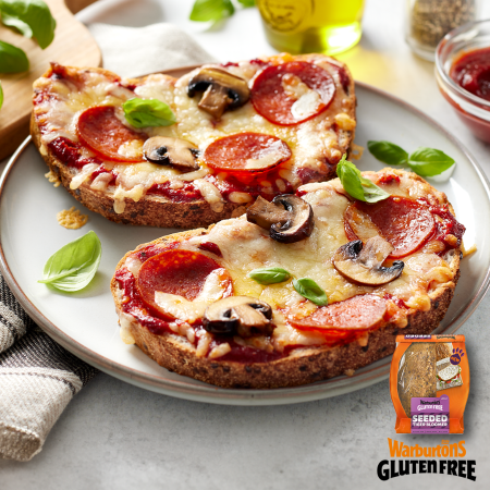 Mini Tiger Bread Pizza Toasts