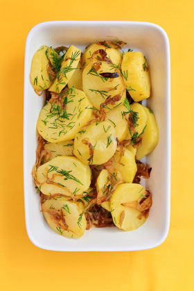 Polish boiled potatoes 