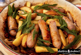 Roasted Sausage, Parsnip & Pear 