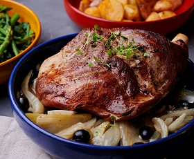 Slow Roasted Lamb, Fennel and Anchovies