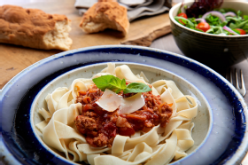 Gluten Free Tagliatelle with a Lamb Ragu