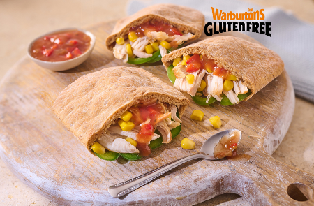 Shredded Chicken and Sweetcorn Pittas