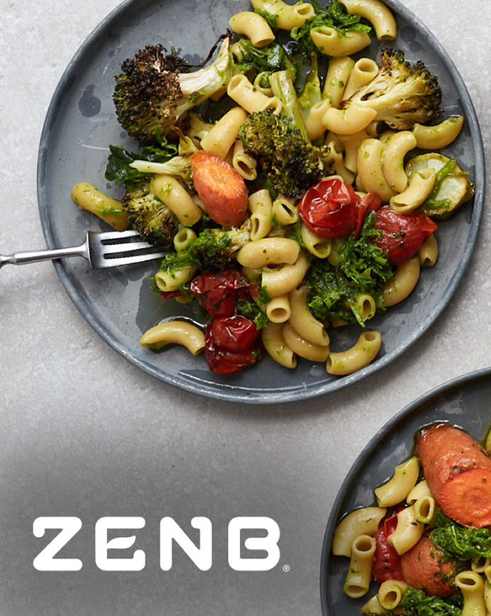 ZENB Macaroni with Crispy Roasted Vegetables 