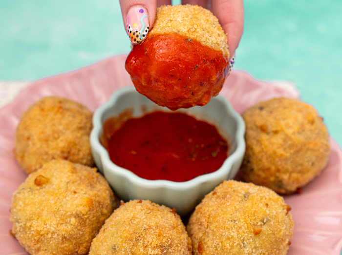 Air Fryer Triple Cheese Arancini 