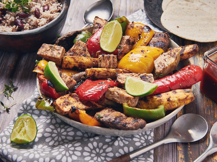 Caribbean BBQ Jackfruit with Vegetables