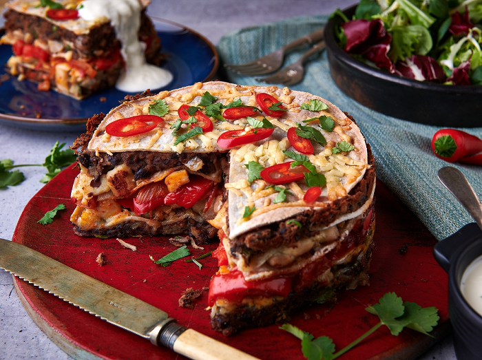 Chicken and Bean Stack