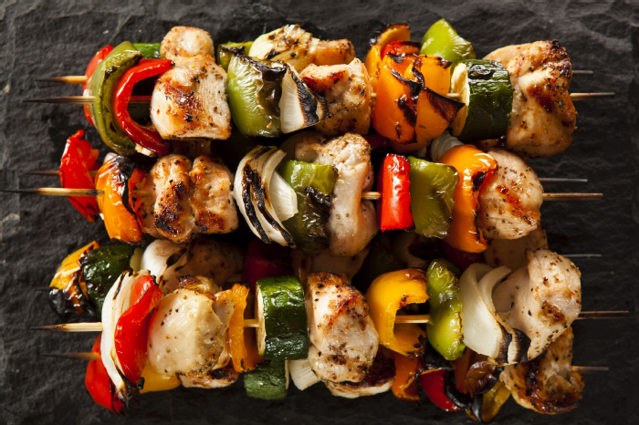 Chicken skewers