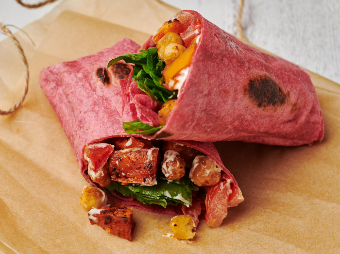 Chickpea and Sweet Potato Wrap 