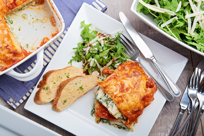 Gluten free chicken lasagne