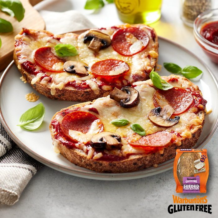 Mini Tiger Bread Pizza Toasts 
