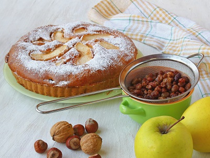 apple raisin walnut cake