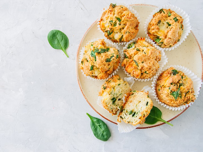 Spinach and Feta Muffin