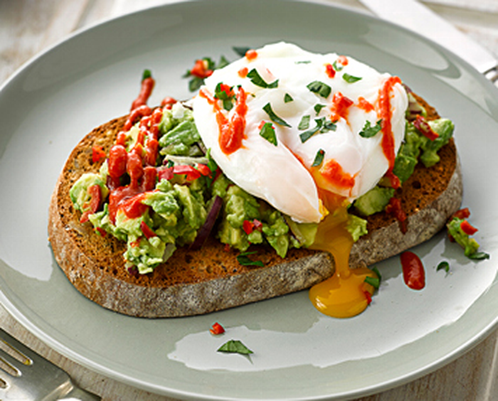 Smashed Avocado and Poached Egg on Toast - Coeliac UK