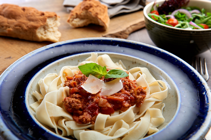 Gluten Free Tagliatelle with a Lamb Ragu