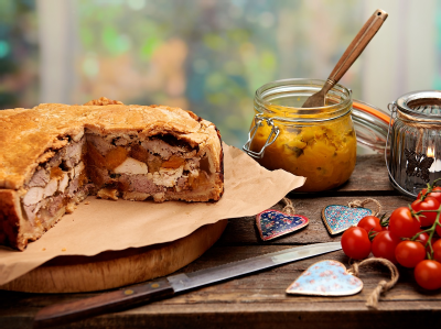 Pork Chicken and Apricot Pie