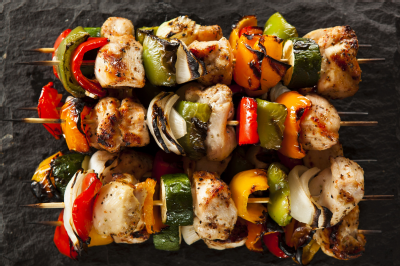 Chicken skewers