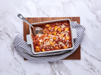 Tomato and Pepper Gnocchi Bake