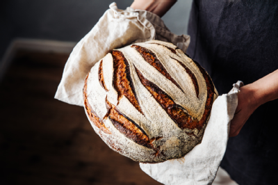 Fresh sourdough bread