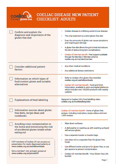 New patient checklist