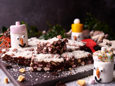 Snowy Rocky Road