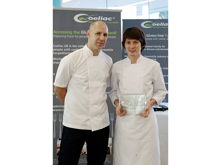 Adam Gray and Gluten-free Chef Winner Thomas Fallows