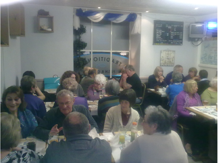 Bath and West Wilts, fish and chip meal