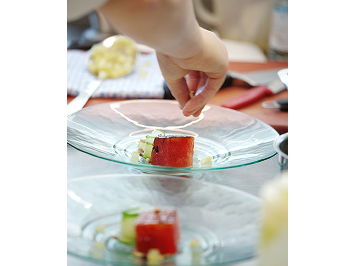 Jonathan preparing his starter