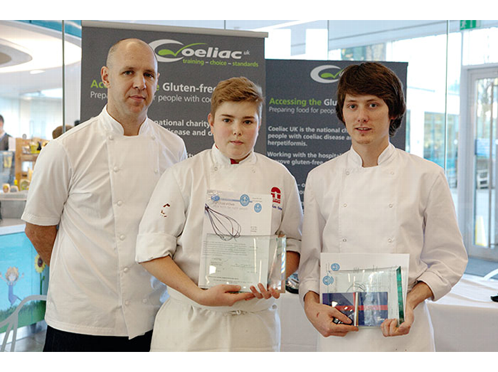 Judge Adam Gray with the competition winners