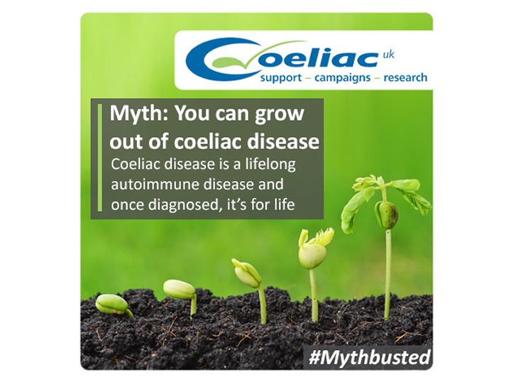 Myth: you can grow out of coeliac disease
