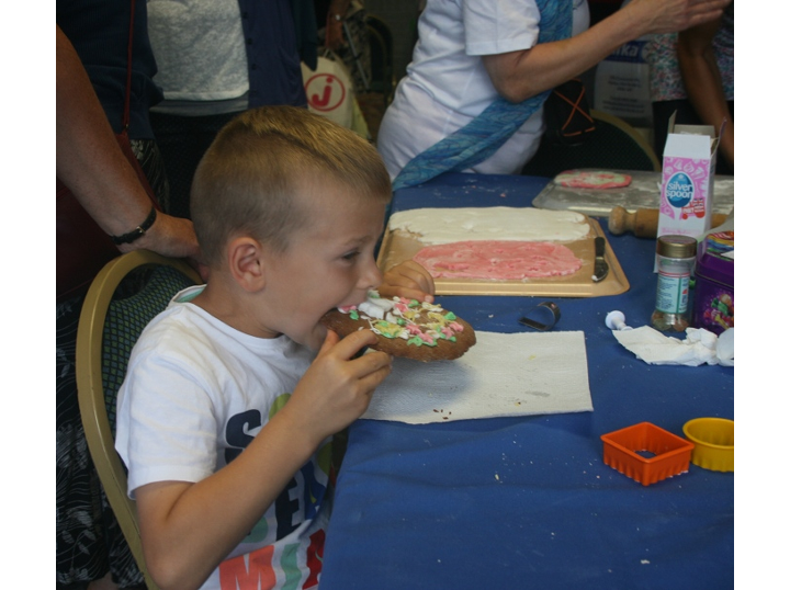 Torbay Food fair biscuit eating