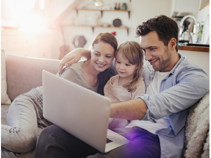 people looking at Coeliac UK's new website