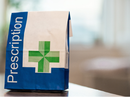 A prescription bag