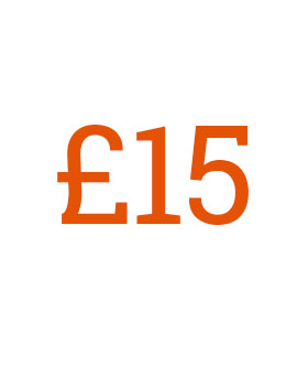 £15.00 donation £15.00 donation